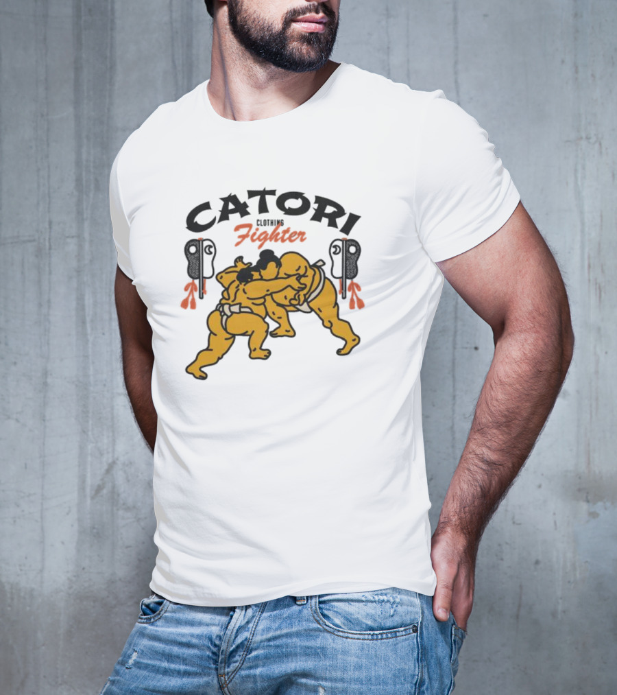 Catori Clothing Fighter Sumo Wrestlers Embrace T-Shirt
