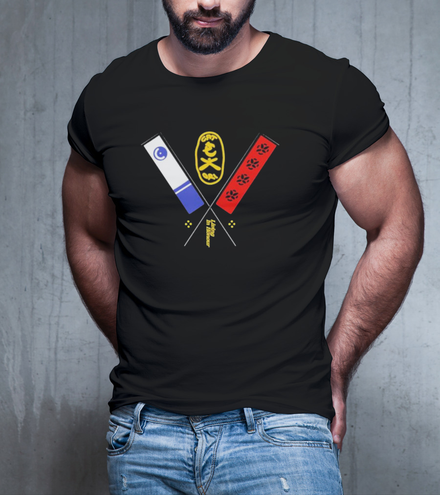 Catori Living In Honour CAT 91 Iconic Symbolic Flags With Paws T-Shirt