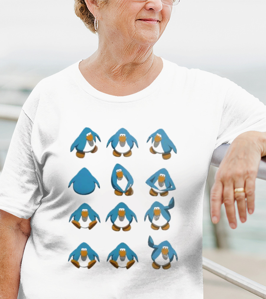 Club Penguin Blue Penguin Dance Moves Compilation T-Shirt