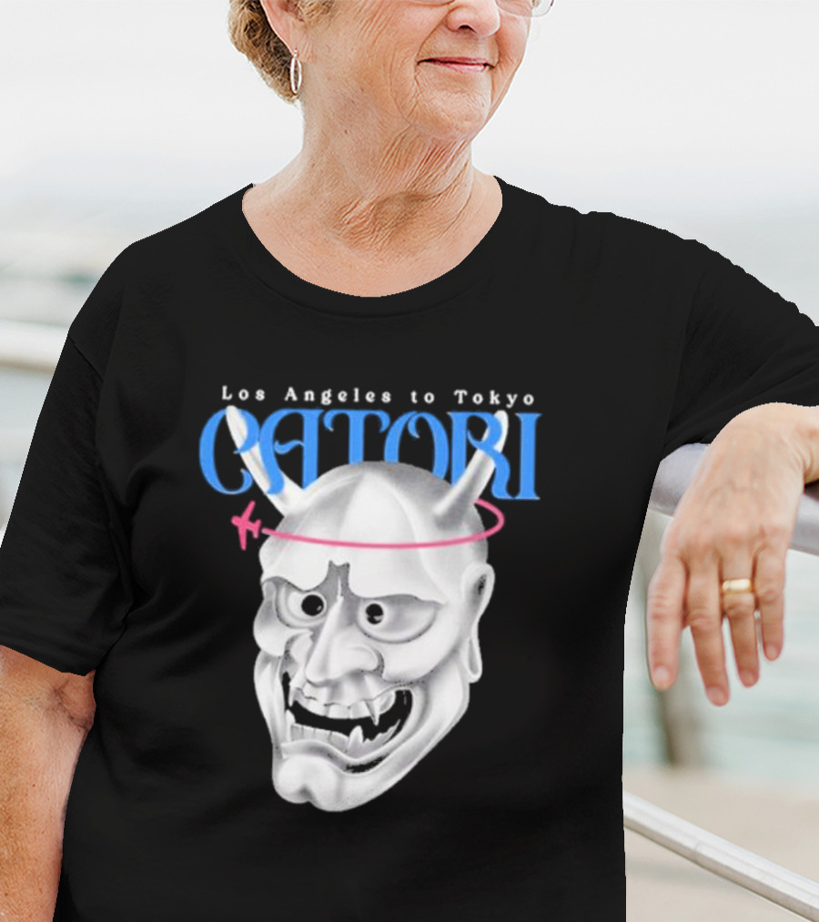 Los Angeles To Tokyo Catori Oni Mask T-Shirt