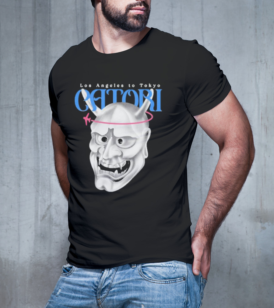 Los Angeles To Tokyo Catori Oni Mask T-Shirt