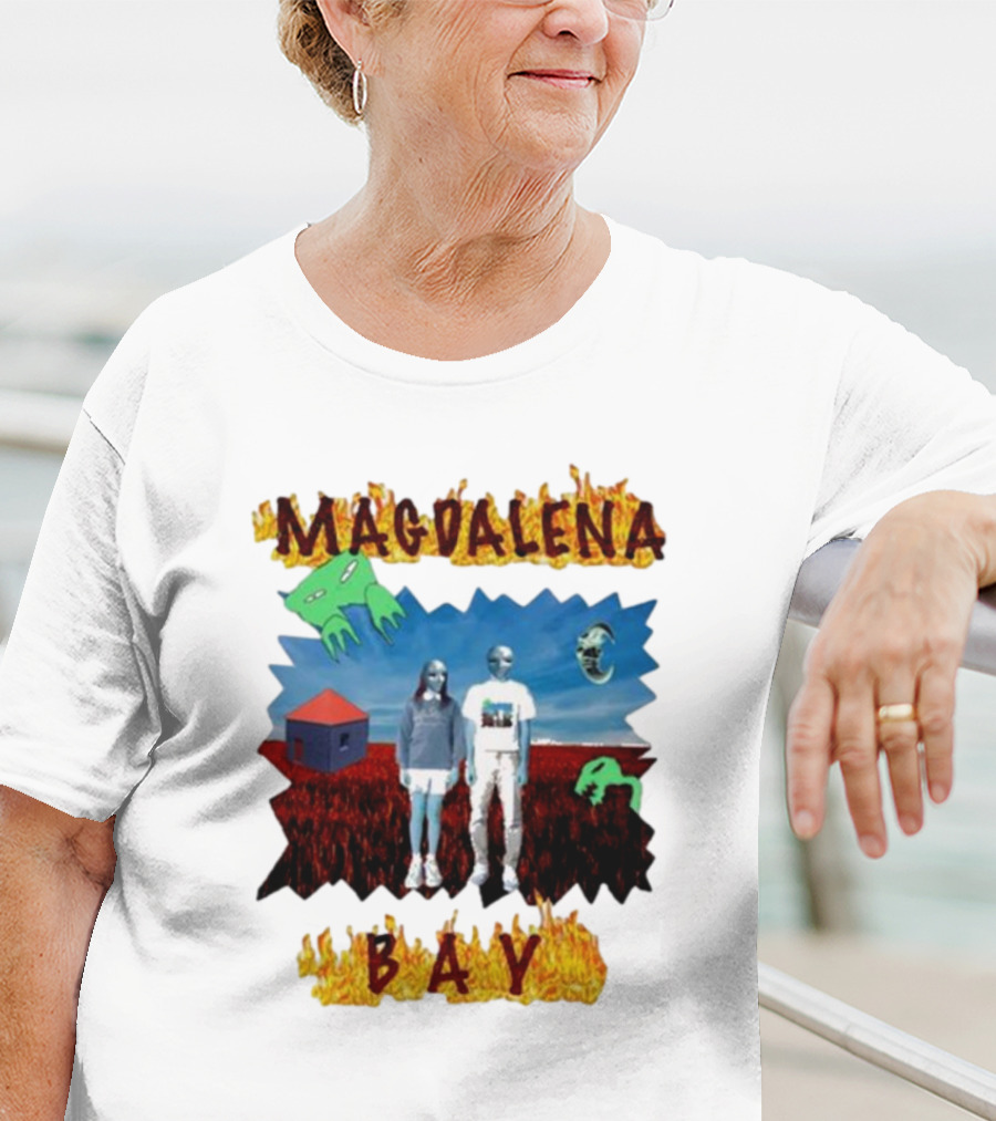 Magdalena Bay Mercurialworld Surreal Landscape With Alien Figures T-Shirt