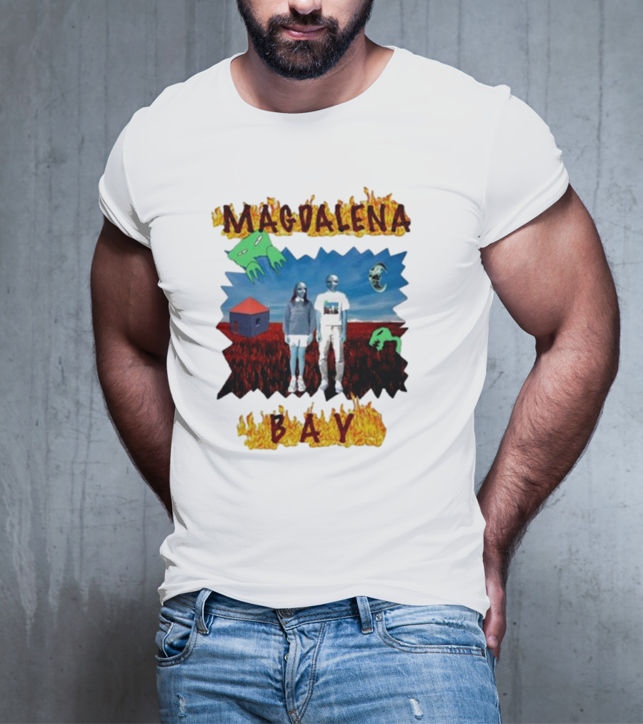Magdalena Bay Mercurialworld Surreal Landscape With Alien Figures T-Shirt