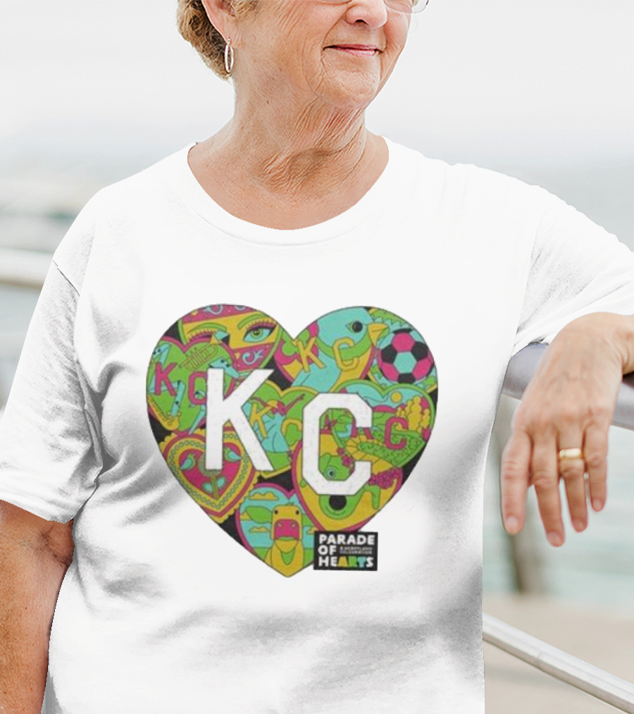 KC Heart Parade Of Hearts Multicolor T-Shirt