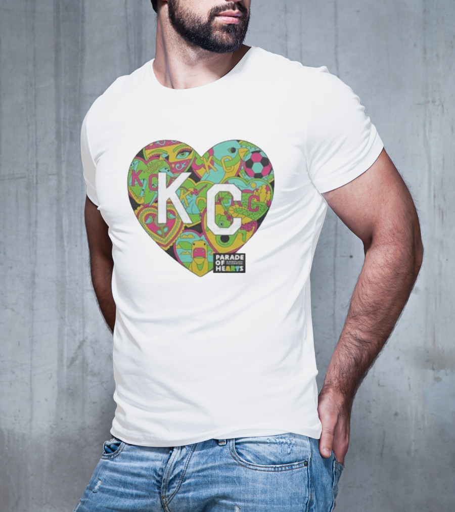KC Heart Parade Of Hearts Multicolor T-Shirt