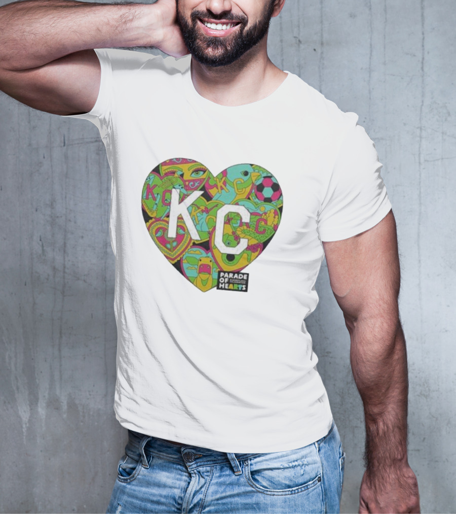 KC Heart Parade Of Hearts Multicolor T-Shirt