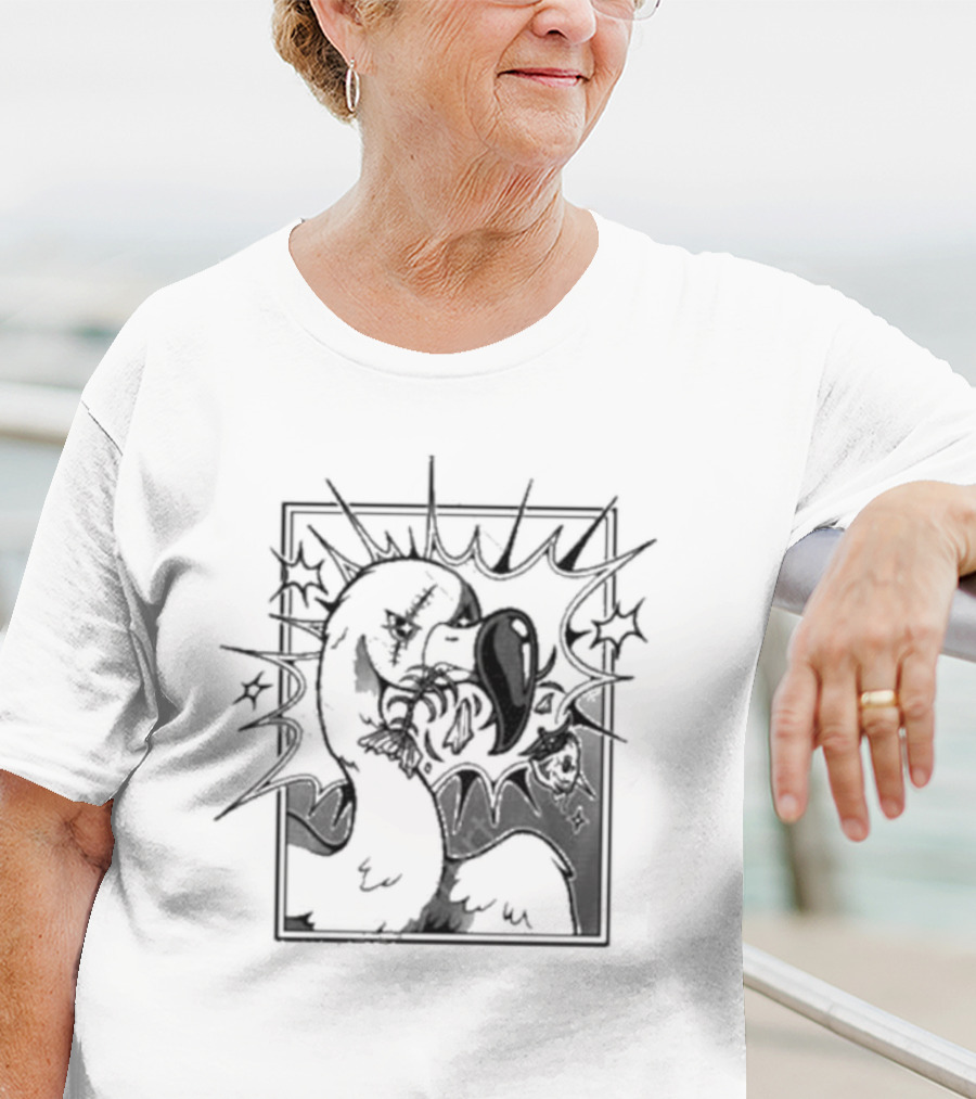 Flim Flam Ff Fishbone Flamingo Retro Cartoon T-Shirt
