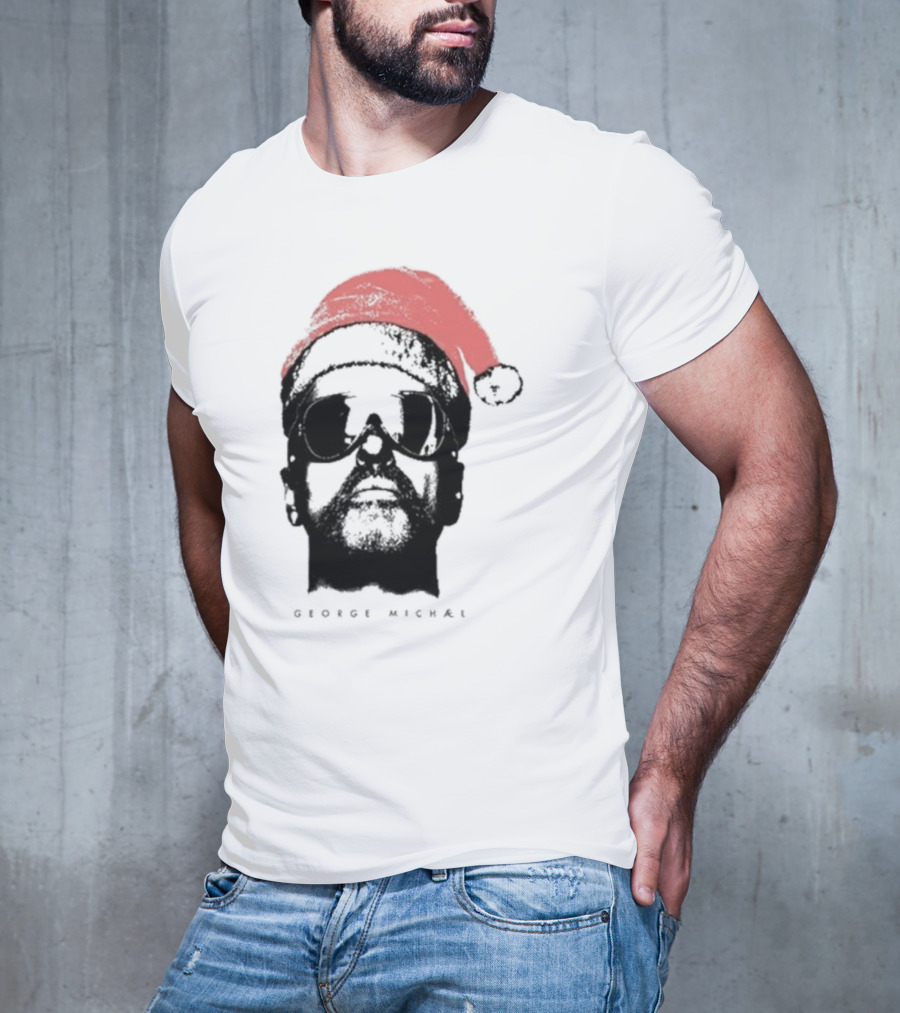 George Michael Santa Hat Christmas T-Shirt