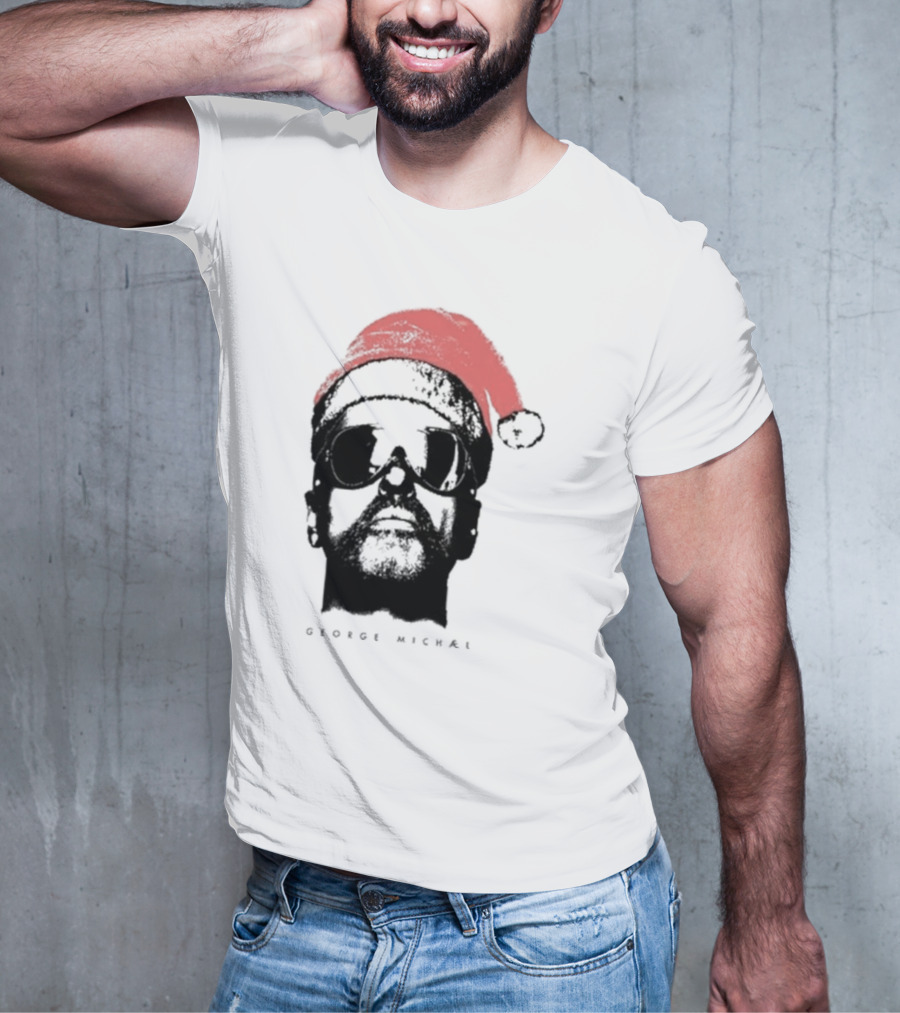 George Michael Santa Hat Christmas T-Shirt