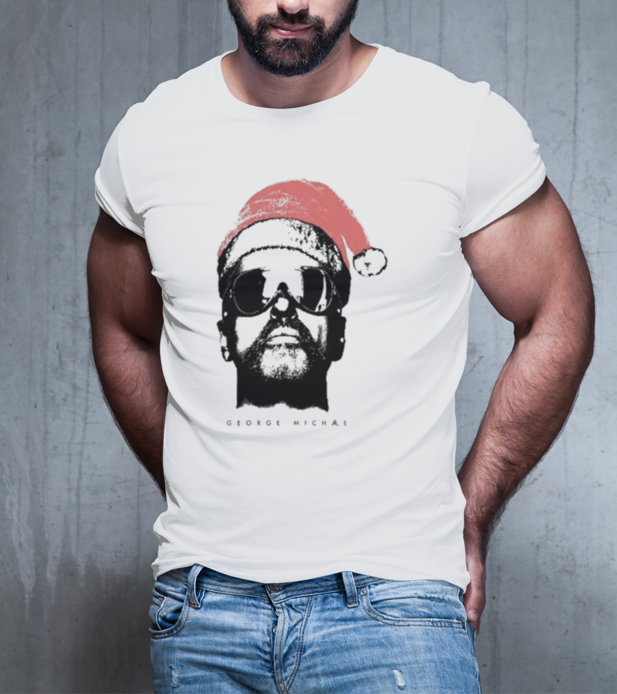 George Michael Santa Hat Christmas T-Shirt