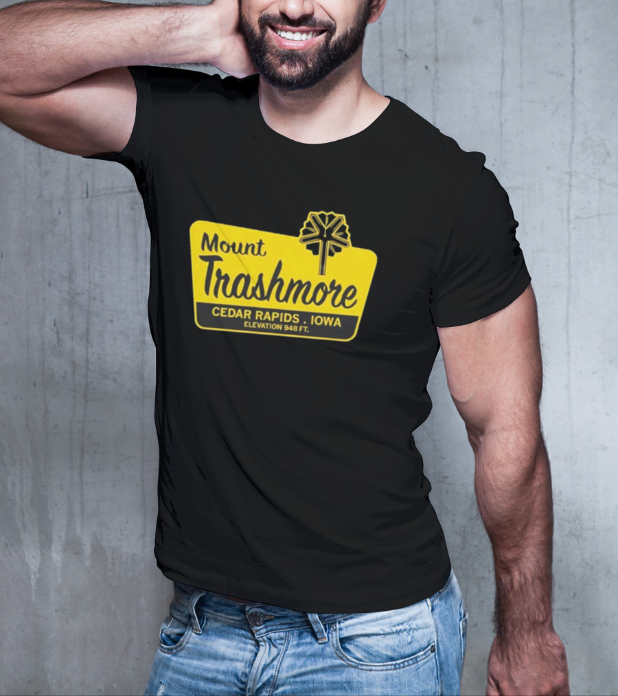 Mount Trashmore Cedar Rapids Iowa Elevation 948 Ft T-Shirt