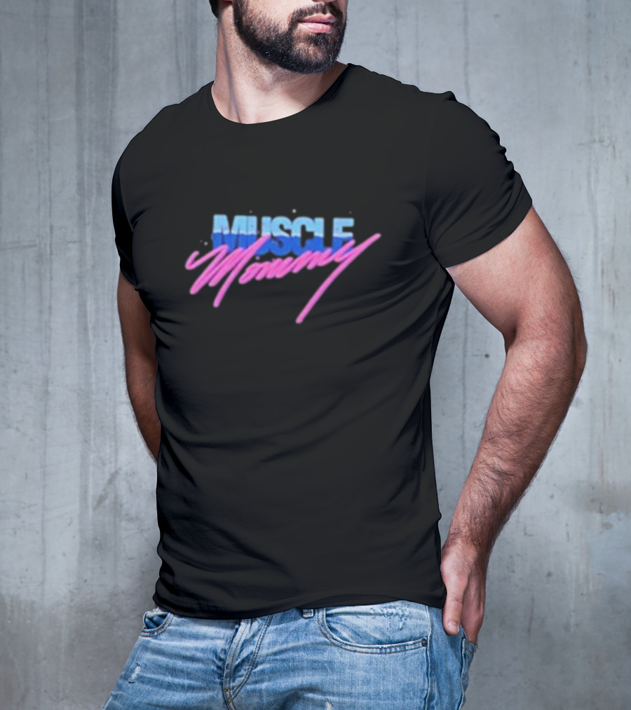 Muscle Mommy Retro Aesthetic 80s Style Vaporwave T-Shirt