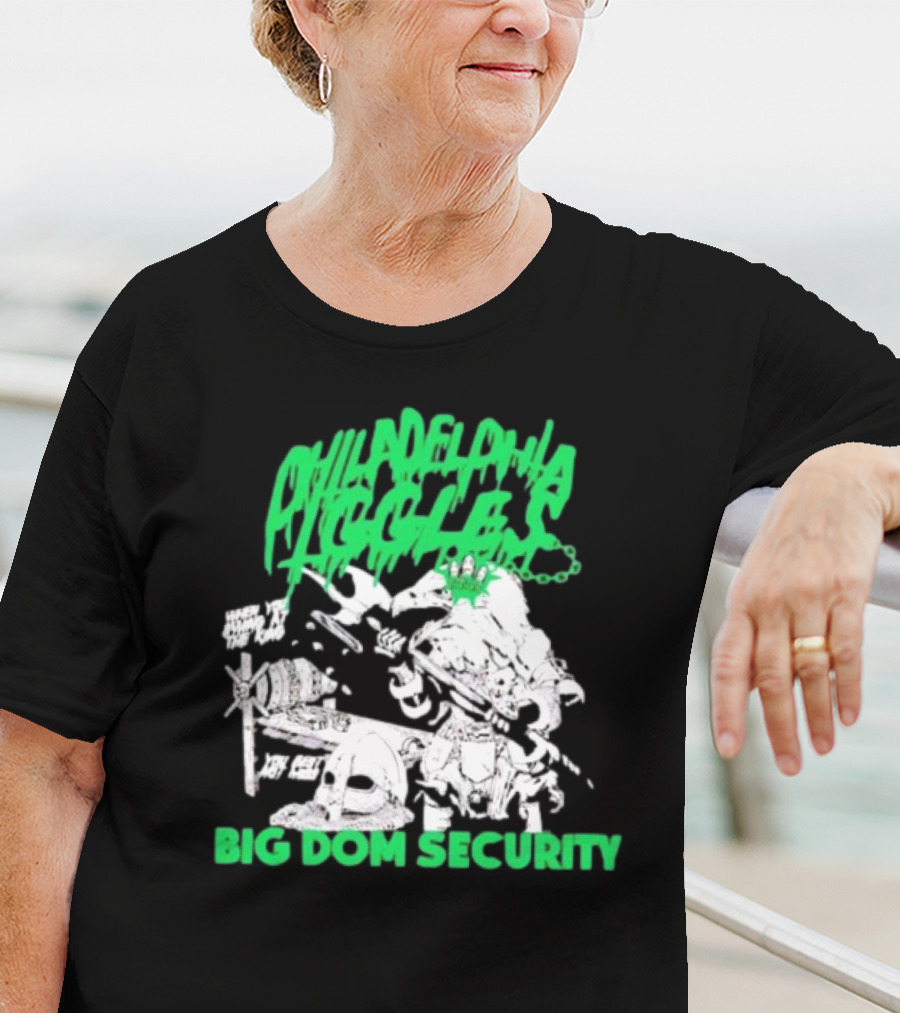 Philadelphia Eagles Big Dom Security Fierce Armored Guard With Spiked Bat T-Shirt