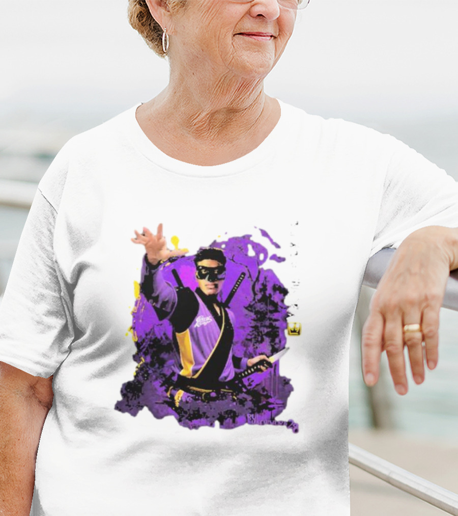 Rui Hachimura Japan Ninja Basketball Player 28 Manga Style Action Pose T-Shirt