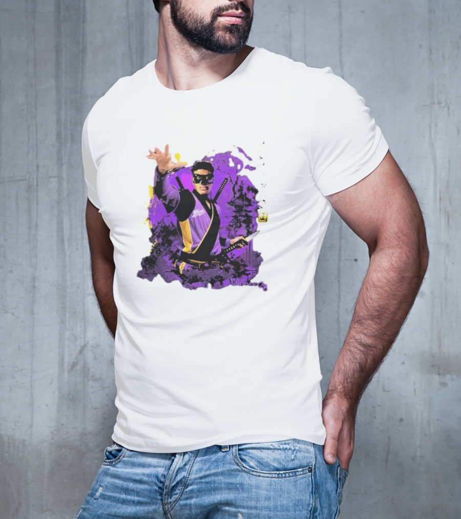 Rui Hachimura Japan Ninja Basketball Player 28 Manga Style Action Pose T-Shirt