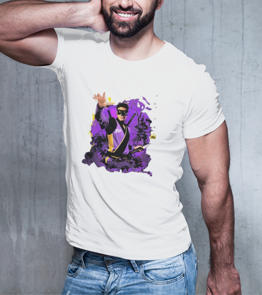 Rui Hachimura Japan Ninja Basketball Player 28 Manga Style Action Pose T-Shirt