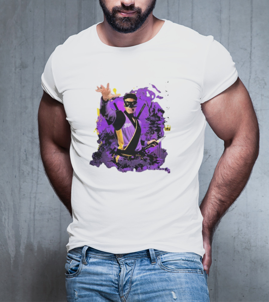 Rui Hachimura Japan Ninja Basketball Player 28 Manga Style Action Pose T-Shirt