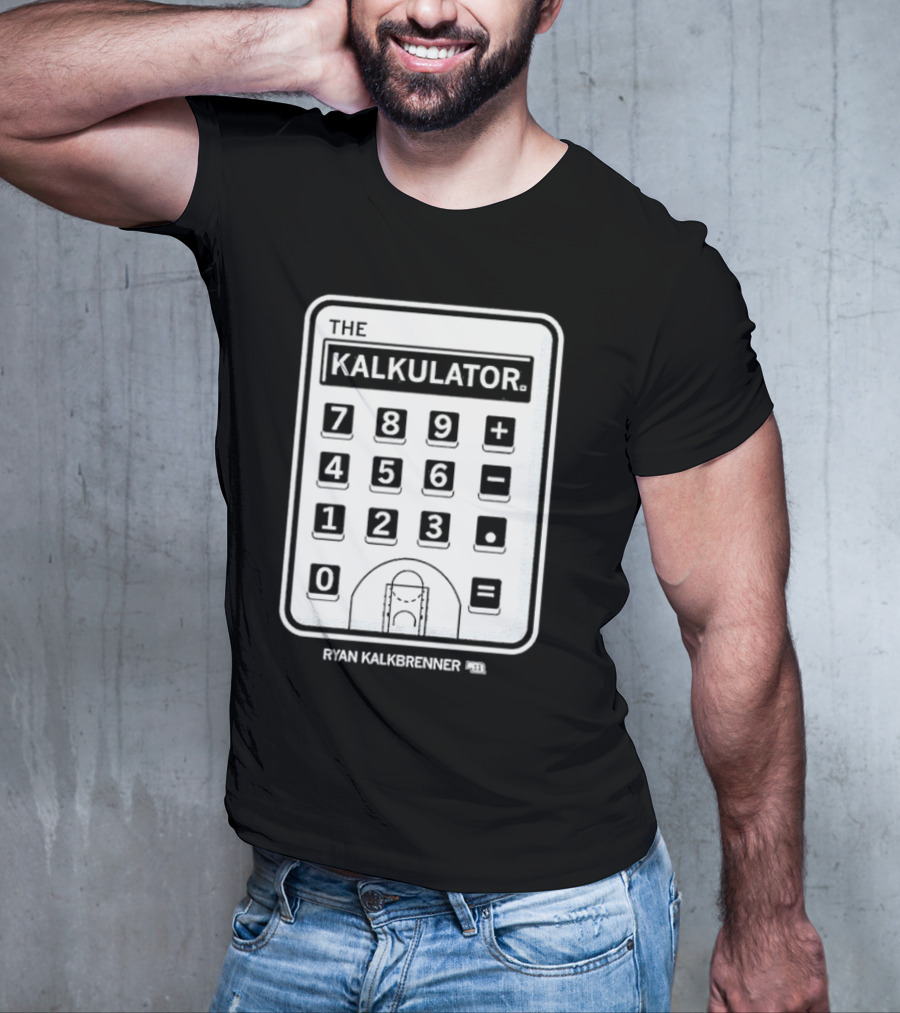 The Kalkulator Ryan Kalkbrenner Basketball Court Calculator T-Shirt