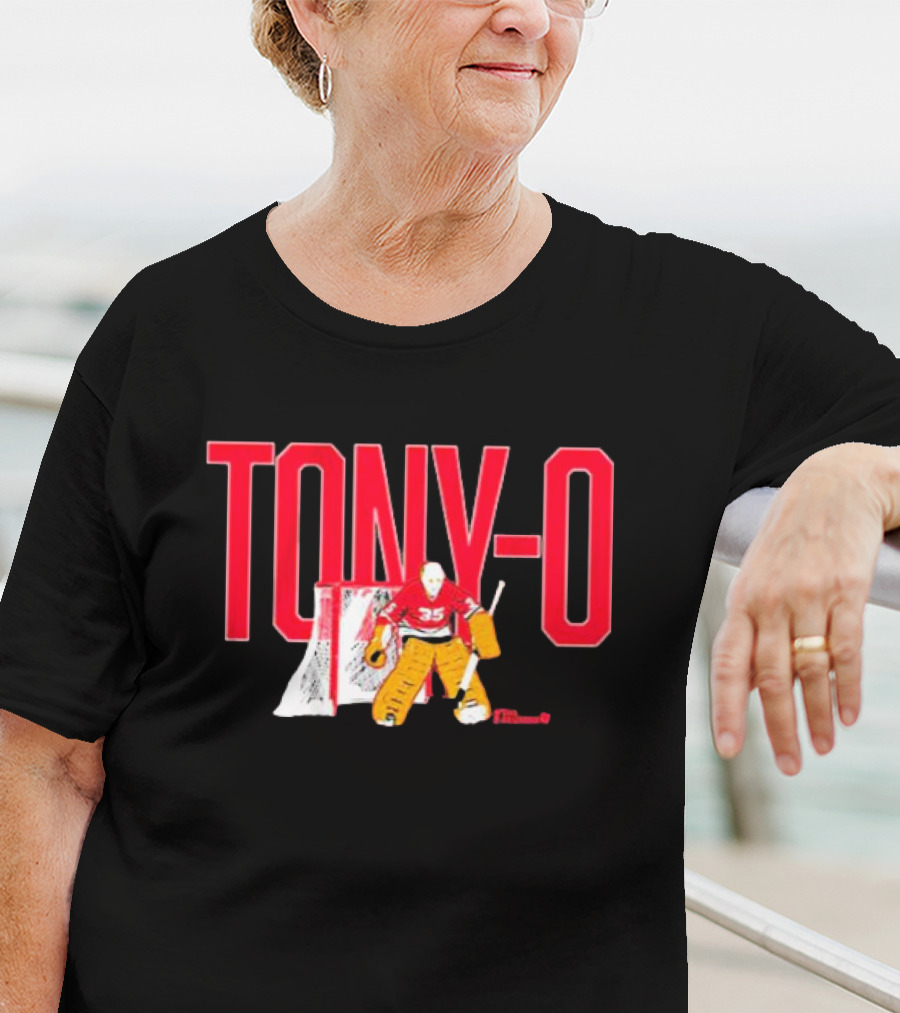 TONY-O Number 35 Hockey Goalie T-Shirt