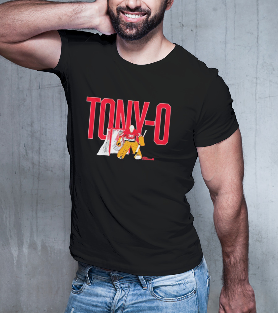 TONY-O Number 35 Hockey Goalie T-Shirt
