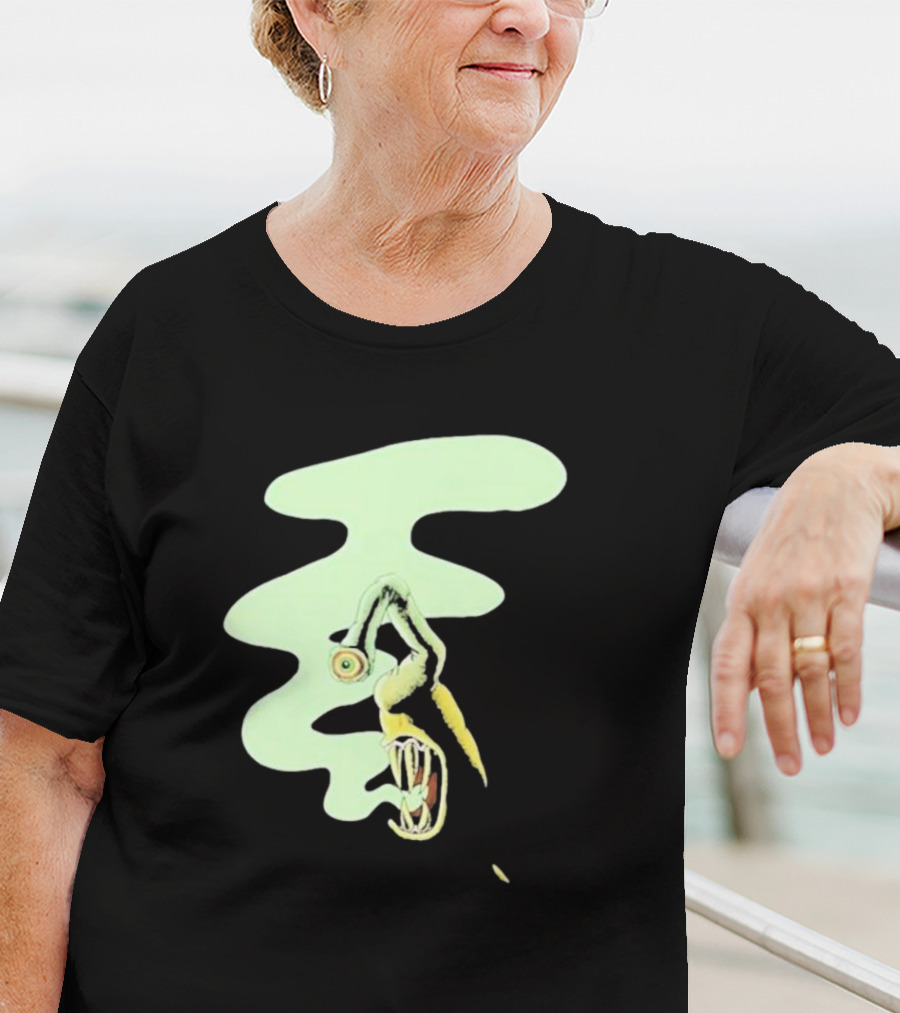 Whale Healer Surreal Creature With Abstract Eye And Vapor Trail T-Shirt