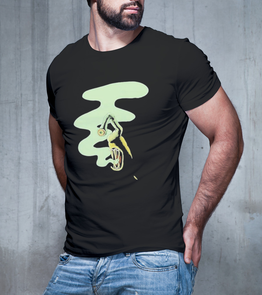 Whale Healer Surreal Creature With Abstract Eye And Vapor Trail T-Shirt