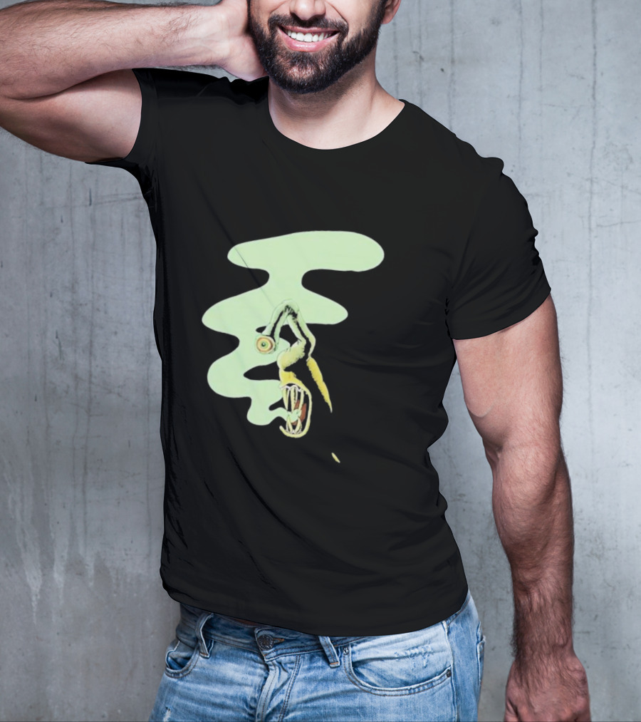 Whale Healer Surreal Creature With Abstract Eye And Vapor Trail T-Shirt