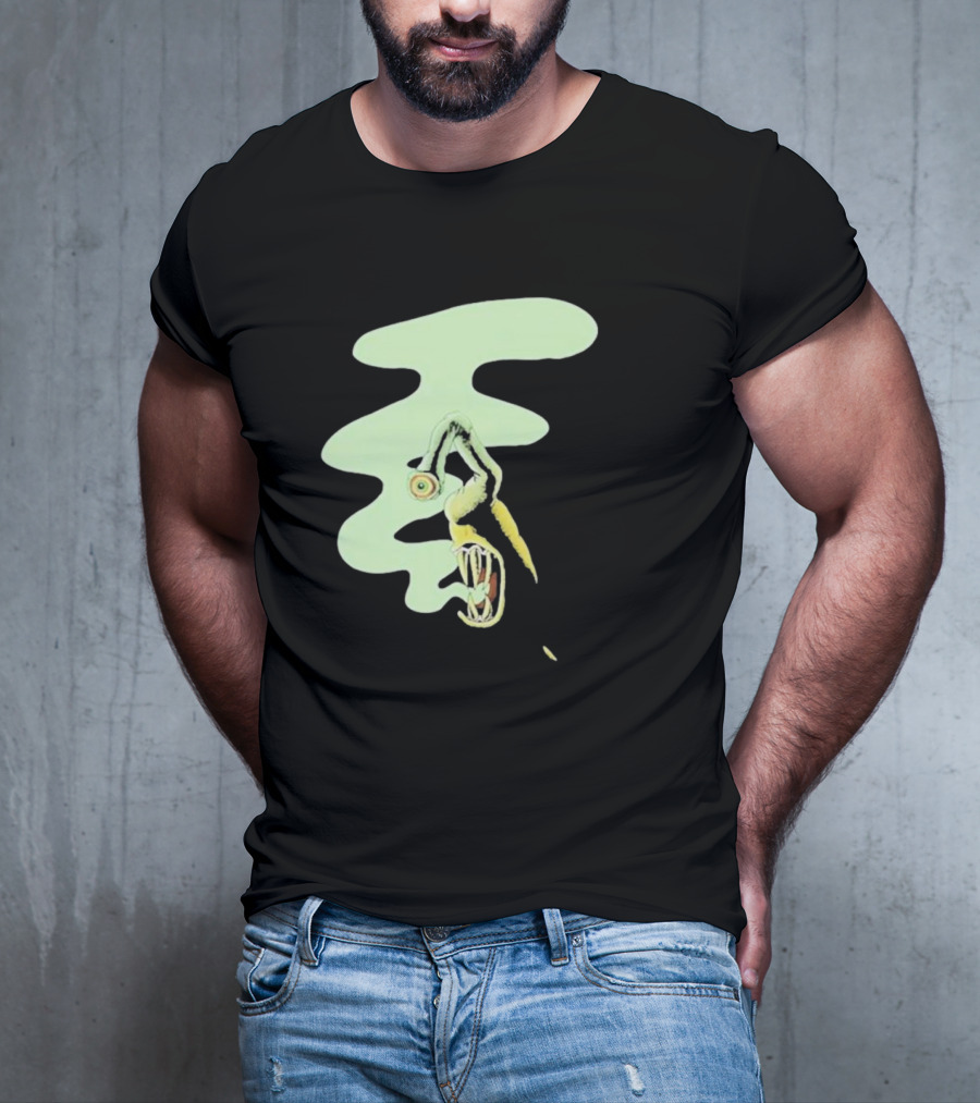 Whale Healer Surreal Creature With Abstract Eye And Vapor Trail T-Shirt