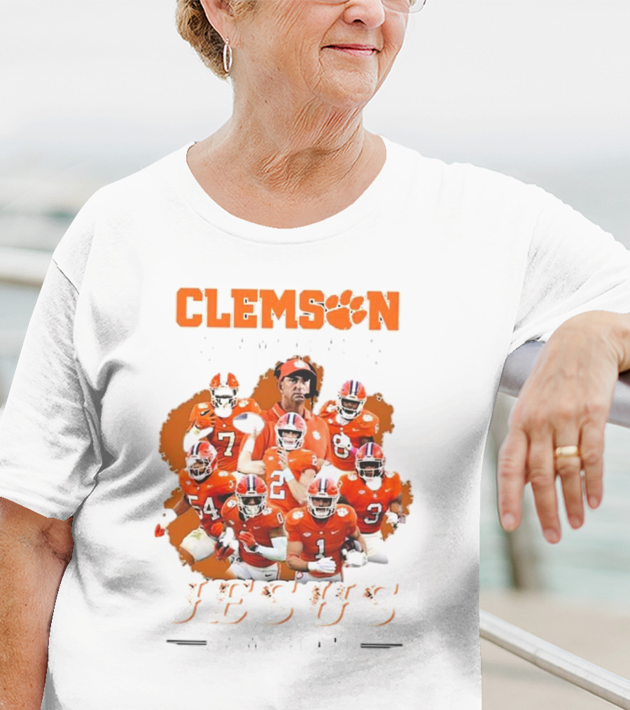 Clemson Football Passion Jesus Faith Tigers Team Spirit T-Shirt
