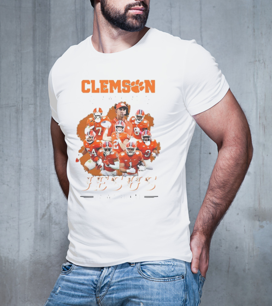 Clemson Football Passion Jesus Faith Tigers Team Spirit T-Shirt