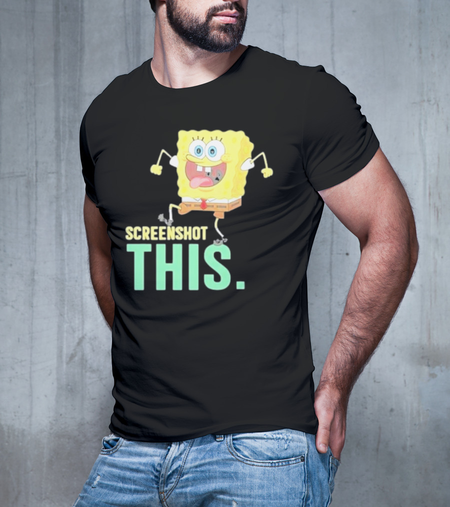 Devsprings Screenshot This Spongebob Jumping Excitedly T-Shirt