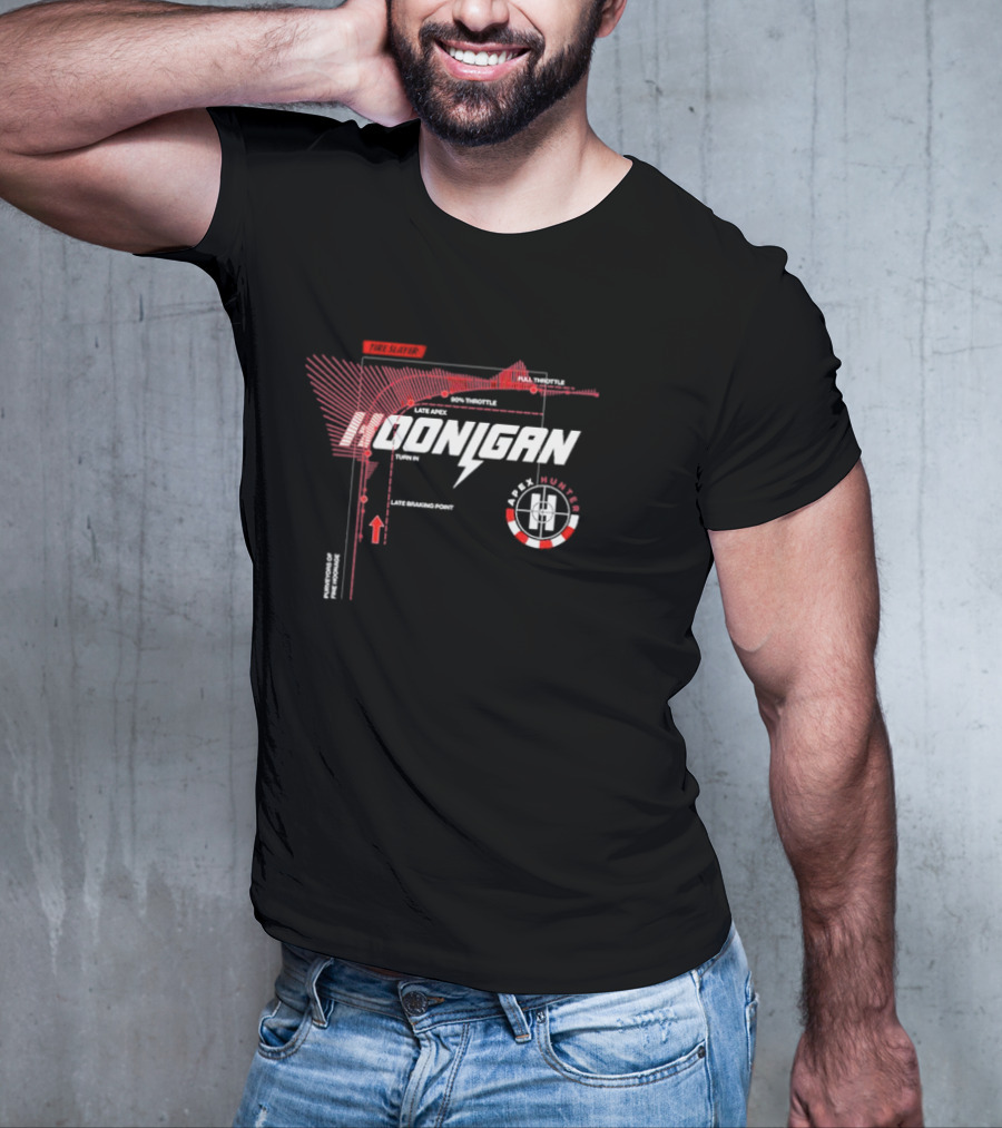 Hoonigan Apex Hunter Full Throttle Tire Slayer Racing Diagram T-Shirt