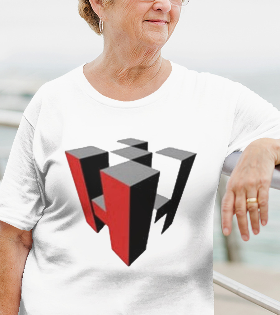 Hoonigan Big Block Red Black 3D Checkerboard T-Shirt