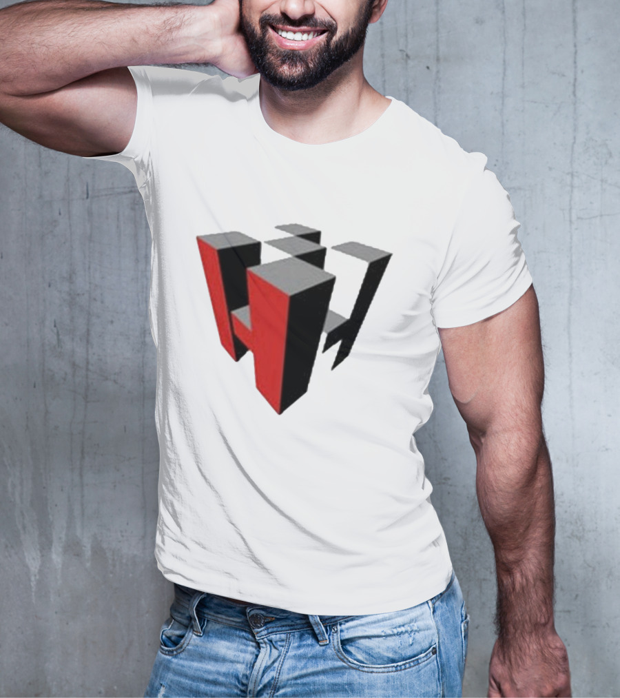 Hoonigan Big Block Red Black 3D Checkerboard T-Shirt