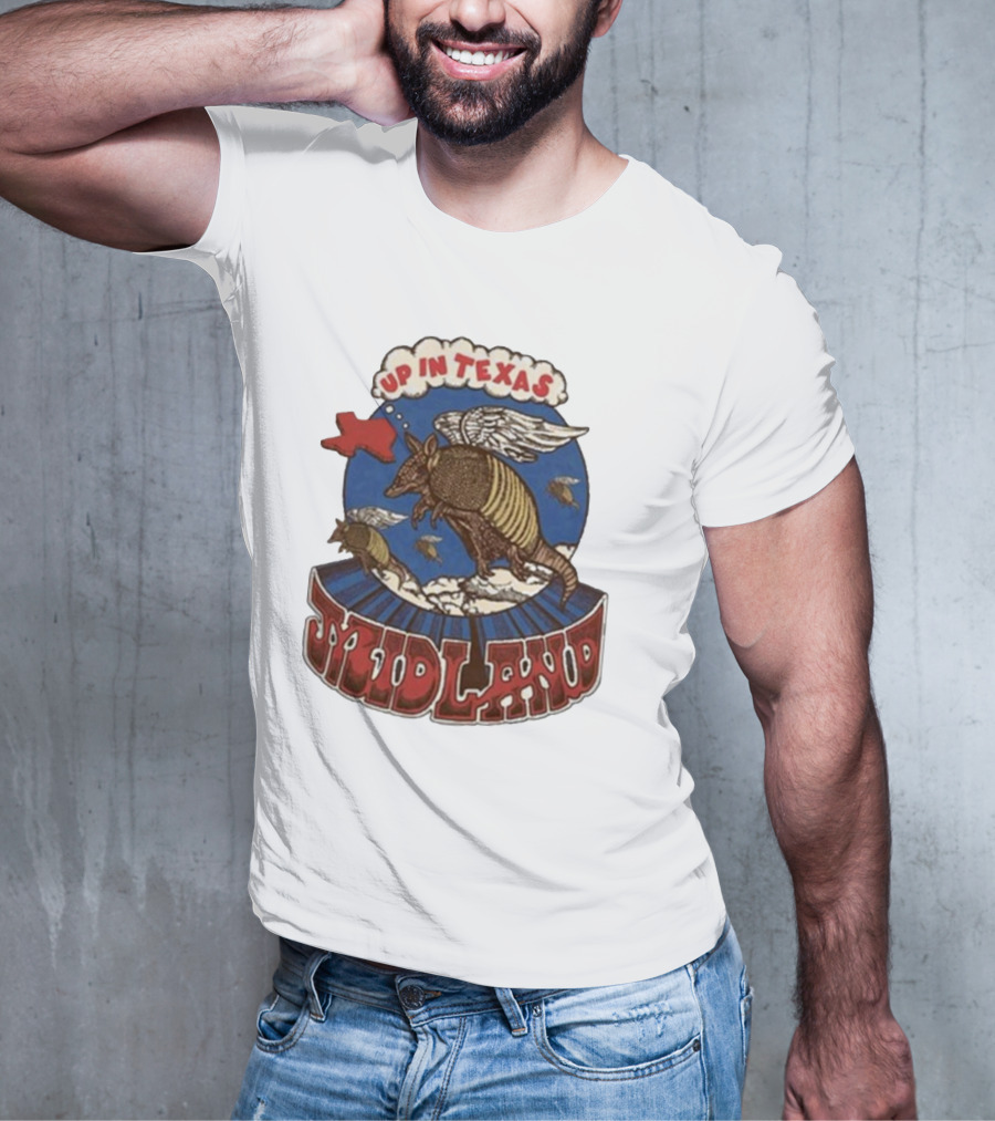 Midland Winged Armadillo Up In Texas T-Shirt