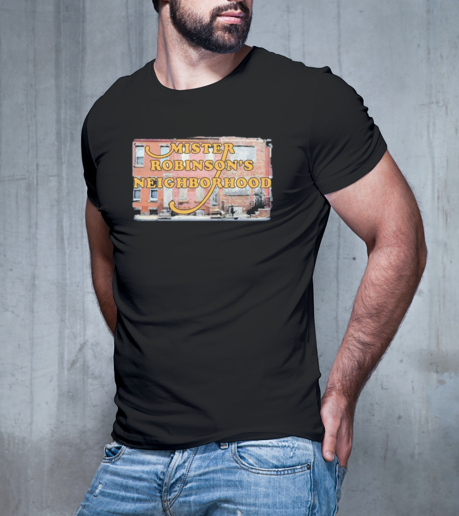Mister Robinson's Neighborhood Urban Background Image T-Shirt