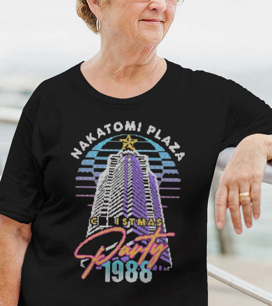 Nakatomi Plaza Christmas Party 1988 Vintage Sweater Bruce Plaza T-Shirt