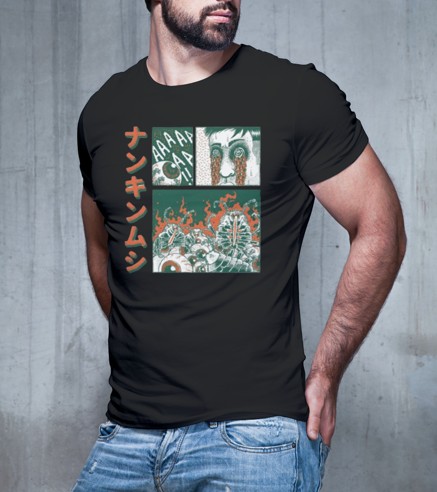 Nankinmushi AAAHHH Bedbugs Attack Horror Manga T-Shirt