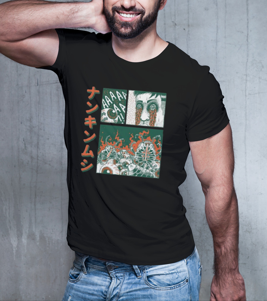 Nankinmushi AAAHHH Bedbugs Attack Horror Manga T-Shirt