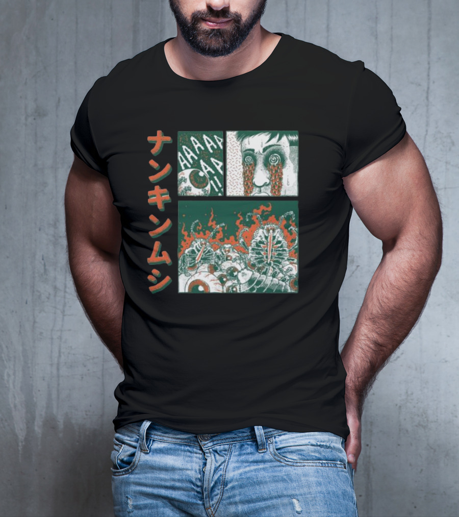 Nankinmushi AAAHHH Bedbugs Attack Horror Manga T-Shirt