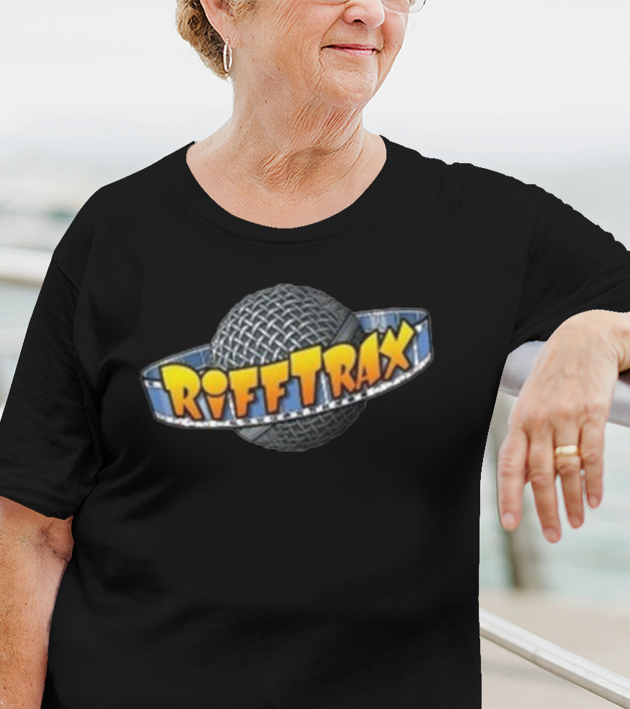 Riffplanet Rifftrax Microphone Planet Branding T-Shirt