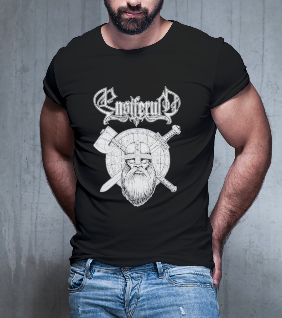 Ensiferum Viking Warrior Axe Sword Shield Nordic T-Shirt