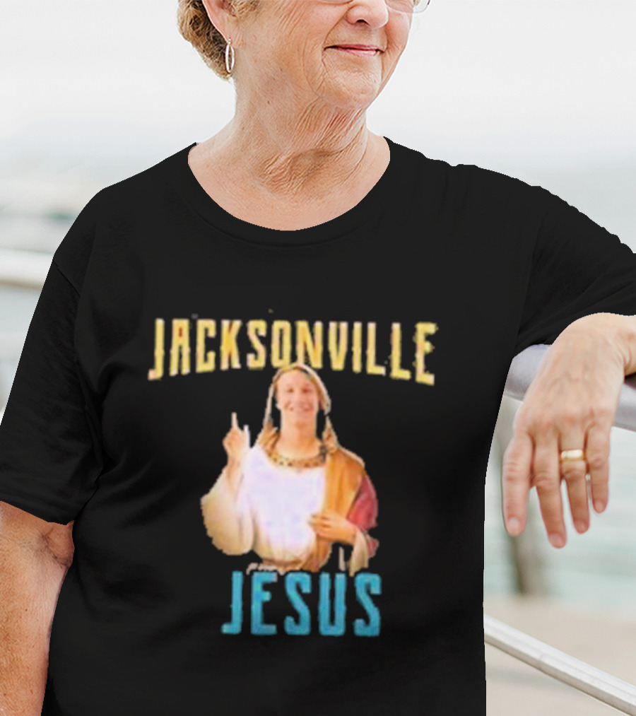 Jacksonville Jesus Finger Pointing Humor T-Shirt