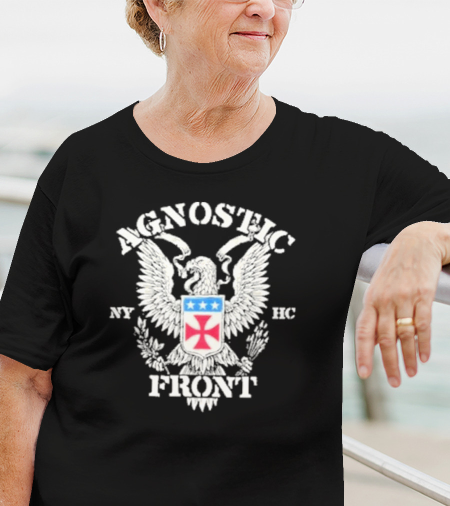 Agnostic Front Eagle NY HC Crest T-Shirt