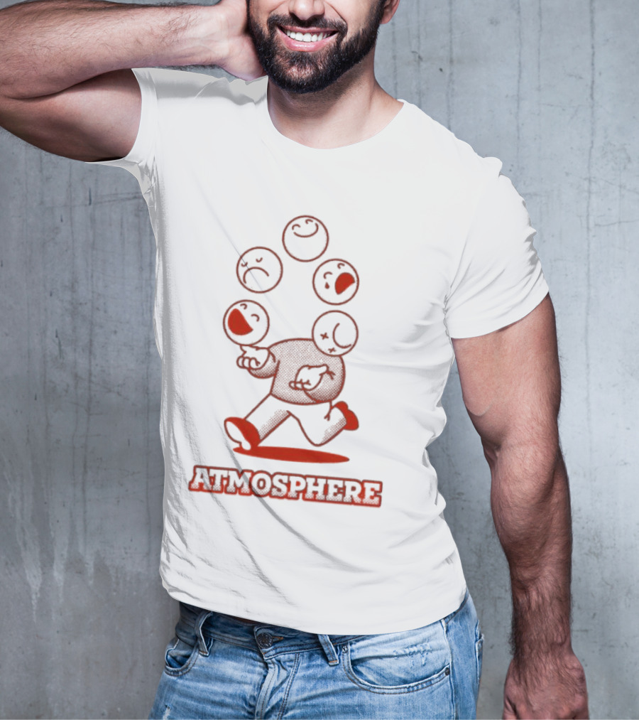 Atmosphere Juggle Retro Emoticon Character T-Shirt