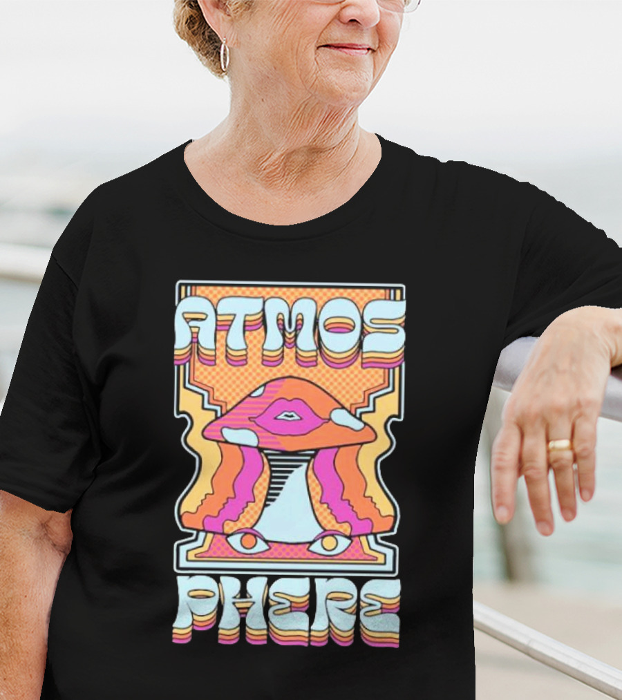Atmosphere Mushroom Retro Perspective T-Shirt
