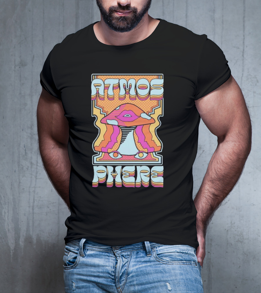 Atmosphere Mushroom Retro Perspective T-Shirt