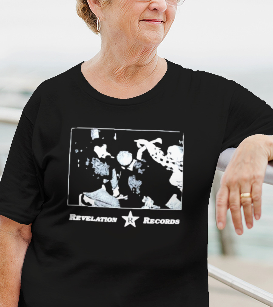 Revelation Records Star Logo With Band Performance Scene T-Shirt