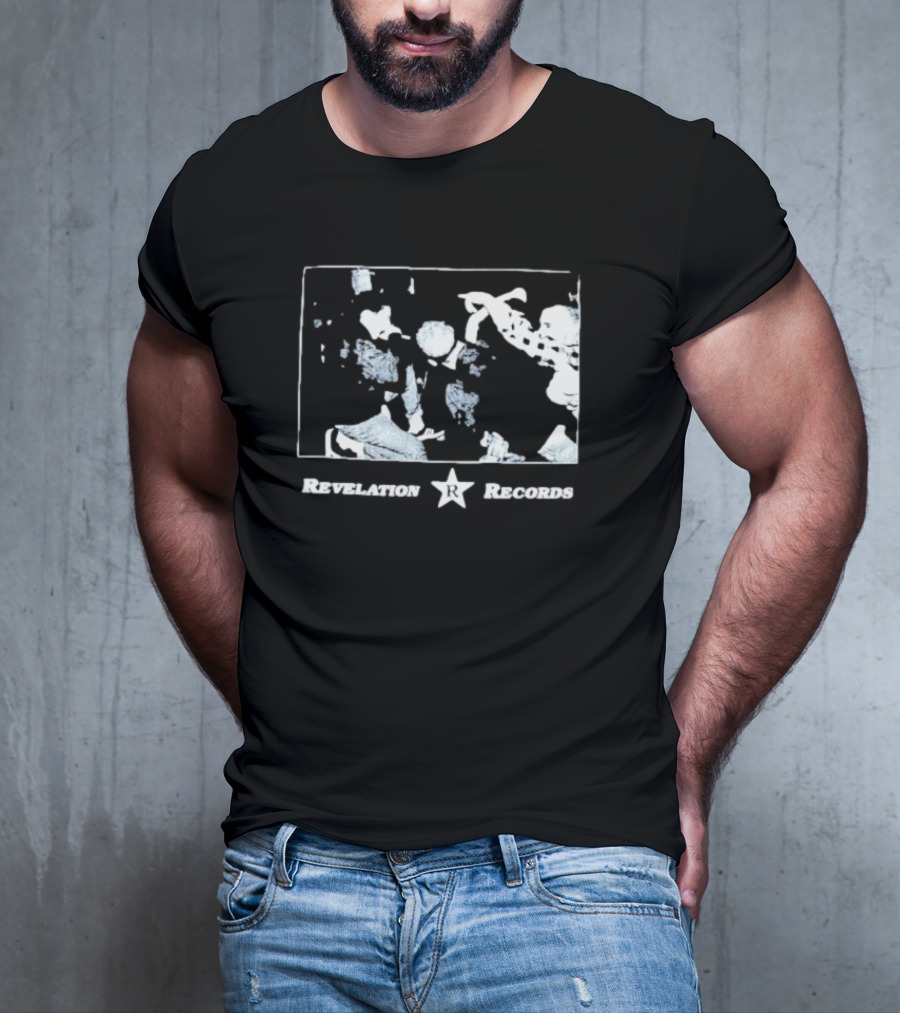 Revelation Records Star Logo With Band Performance Scene T-Shirt