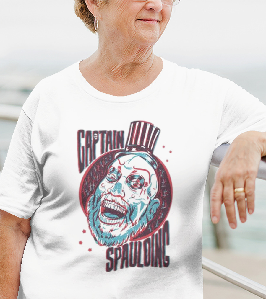 Captain Spaulding 3D Portrait House Of 1000 Corpses T-Shirt